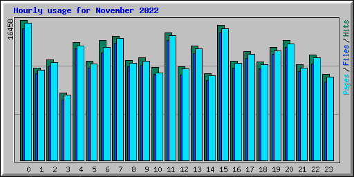 Hourly usage for November 2022