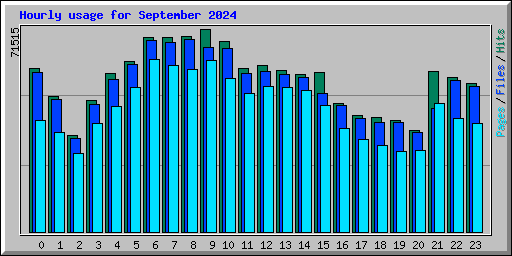 Hourly usage for September 2024